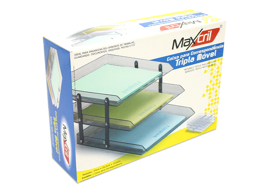 CAJA PARA CORRESPONDENCIA TRIPLE MOVIBLE