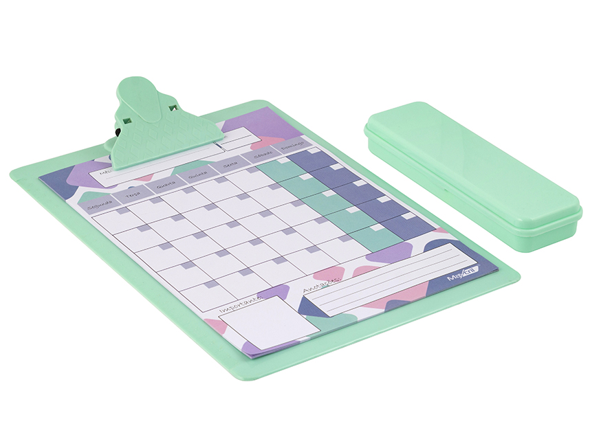 PRANCHETA PLANNER VERDE PASTEL