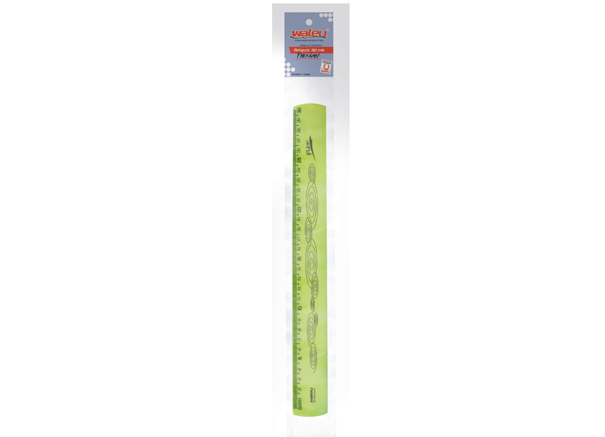 NEON RULER FLEXIBLE 30CM