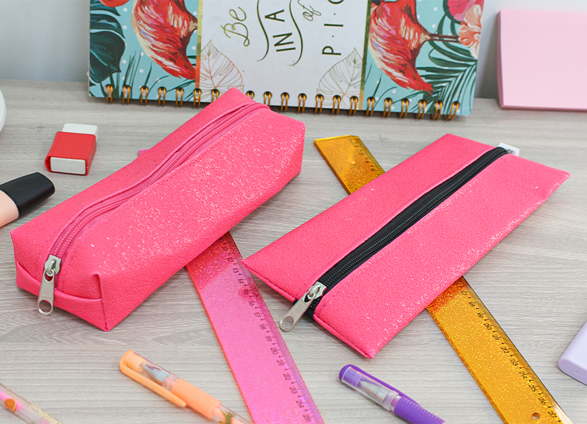 ESTUCHE GLAM PINK CON ELáSTICO